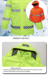 LITEGUEST Smart Heated Reflective Work Jacket for Outdoor Duty