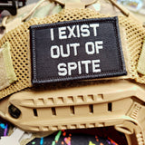 As Seen on Socials - I Exist Out of Spite - 2x3 Patch - Multiple Variants
