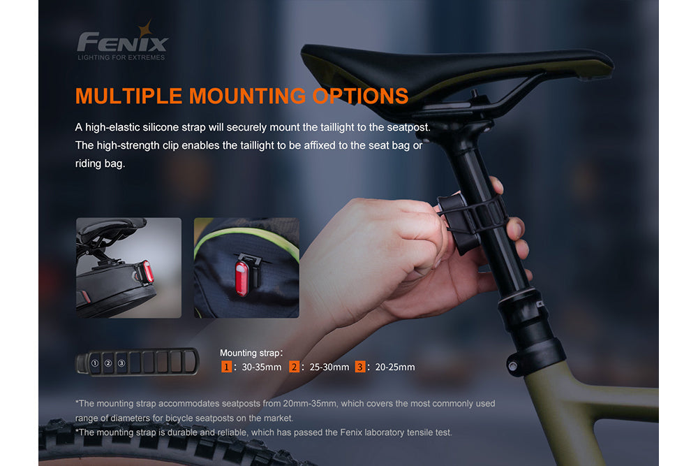 Fenix BC05R V2.0 Rechargeable Bicycle Tail Light – Trail Pro