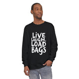 Live Laugh Load Bags Tarmac Edition Long Sleeve Shirt By The Crew Hangar For Ramp Crews