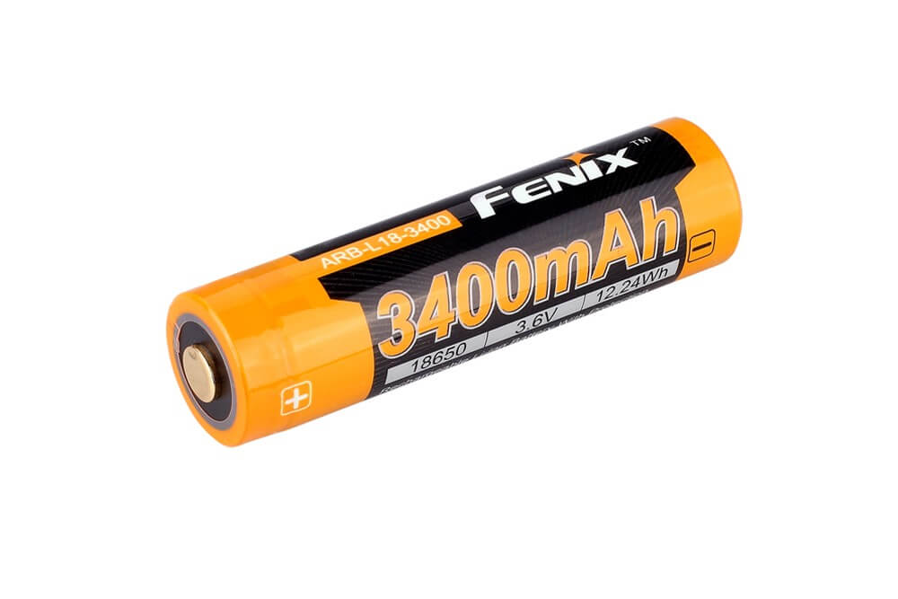 Fenix ARB-L18-3400mAh Rechargeable 18650 Battery With Advanced Protection For Outdoor Flashlight Fans