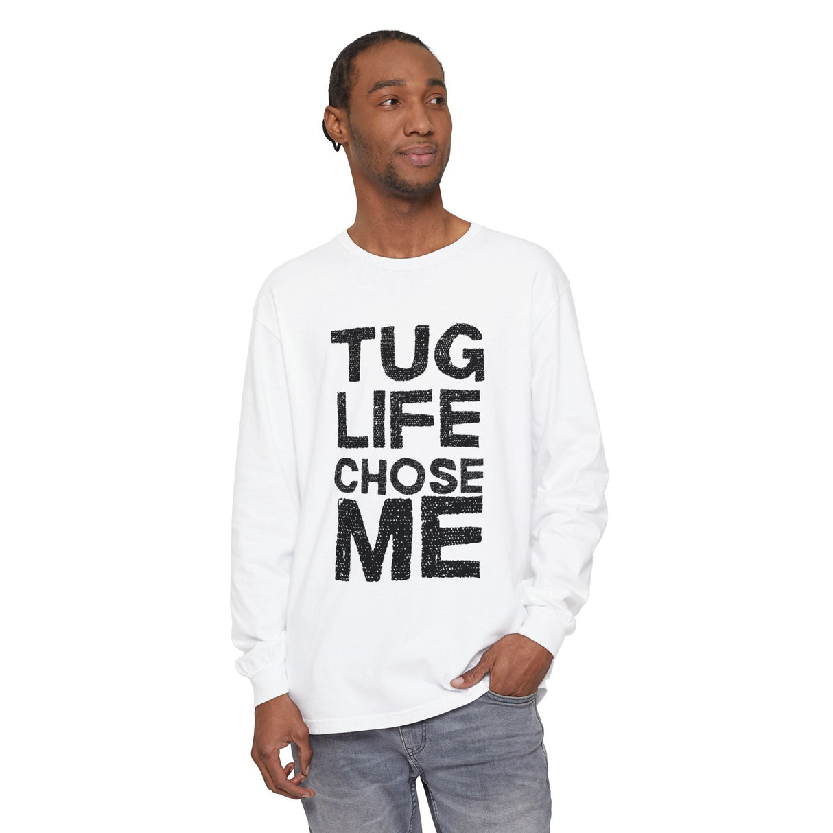 Tug Life Tarmac Edition Long Sleeve Shirt By The Crew Hangar For Aviation Ground Crew Warmth And Durability