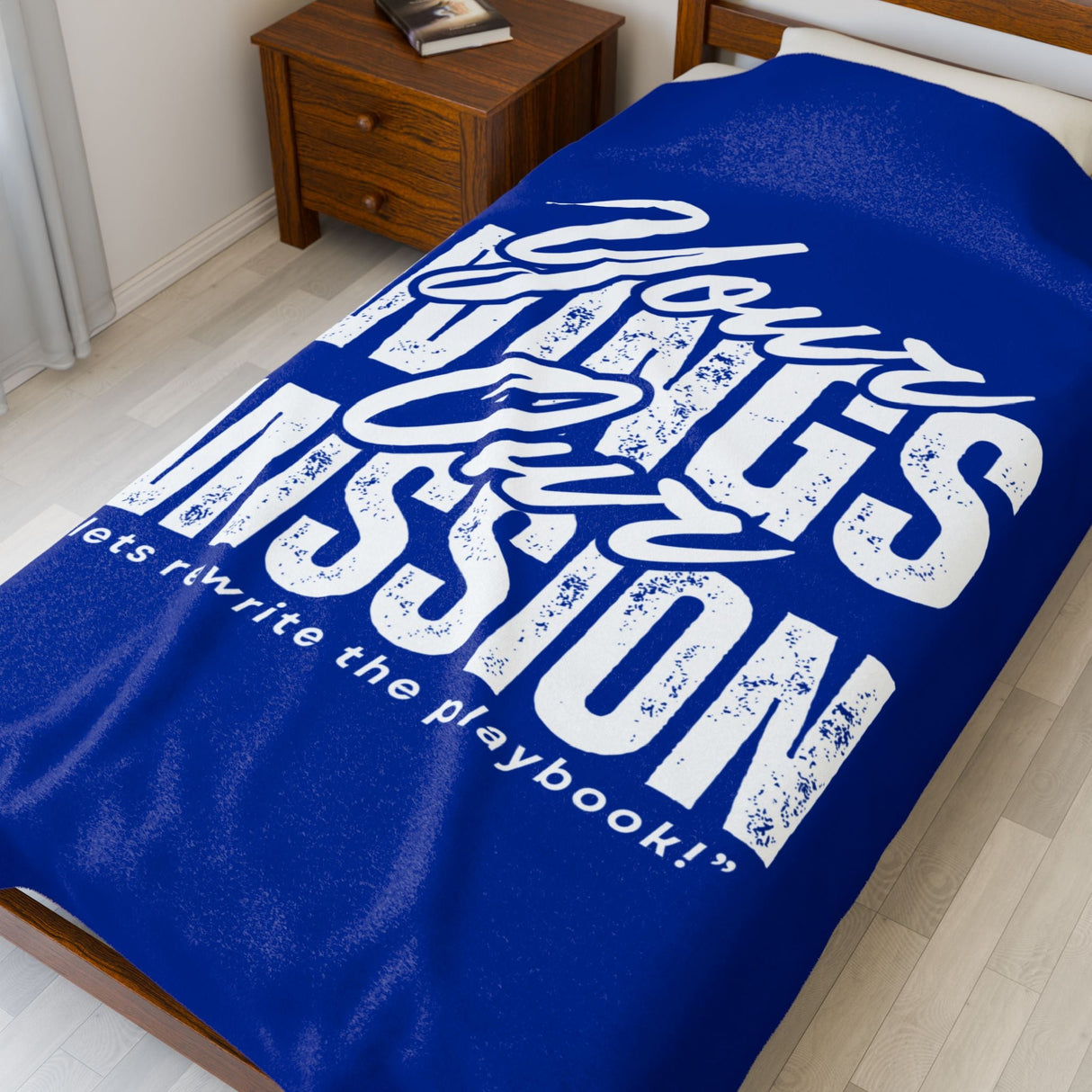 Elevate Plush Blanket Inspirational Velveteen Edition Your Wings Our Mission By The Crew Hangar For Aviation Enthusiasts