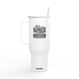 The Crew Hangar 40oz Insulated Tumbler With Engraved Lid For On The Go Professionals Keeps Drinks Hot Or Cold