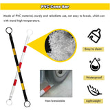 Retractable Traffic Cone Bar The Crew Hangar Ultra Visible Reflective Poles 3.3 To 6.6 Ft For Public Areas Pack 10 To 50