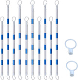 Retractable Traffic Cone Bar The Crew Hangar Ultra Visible Reflective Poles 3.3 To 6.6 Ft For Public Areas Pack 10 To 50