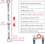 Retractable Traffic Cone Bar The Crew Hangar Ultra Visible Reflective Poles 3.3 To 6.6 Ft For Public Areas Pack 10 To 50