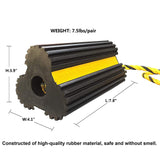 GSE Dual Wheel Chocks Heavy Duty Rubber For Aviation Ground Support Pros The Crew Hangar