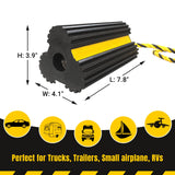 GSE Dual Wheel Chocks Heavy Duty Rubber For Aviation Ground Support Pros The Crew Hangar