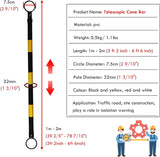 Retractable Traffic Cone Bar The Crew Hangar Ultra Visible Reflective Poles 3.3 To 6.6 Ft For Public Areas Pack 10 To 50
