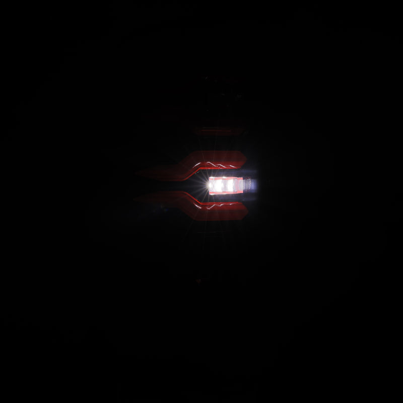 AlphaRex 94-01 Dodge Ram 1500/2500/3500 LUXX-Series LED Tail Lights - Black/Red