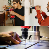 Cordless Drill Kit 21V Jar Owl With 350 Inch Pound Torque And 0-1350 RPM Variable Speed For DIYers