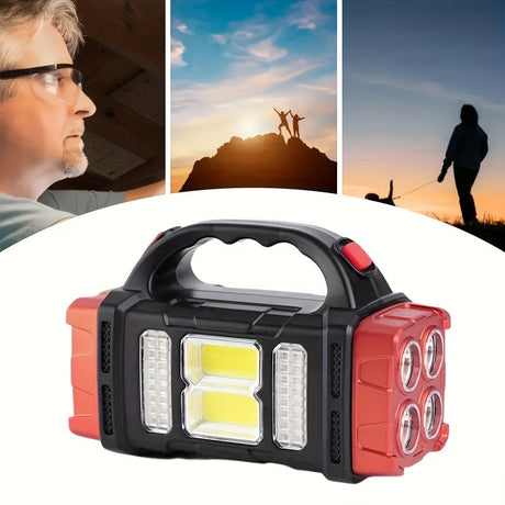 Portable LED Solar Camping Lantern Rechargeable Flashlight-3