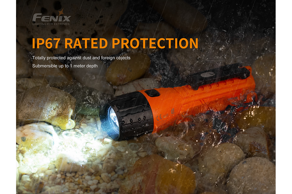 Fenix WF11E Intrinsically Safe Flashlight For Hazardous Areas Zone 0 1 2 Dust Gas 200 Lumens For Industrial Technicians