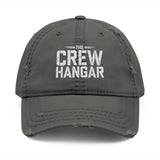 The Crew Hangar Distressed Embroidered Dad Hat Unisex Casual Vintage Cap For Everyday Wear