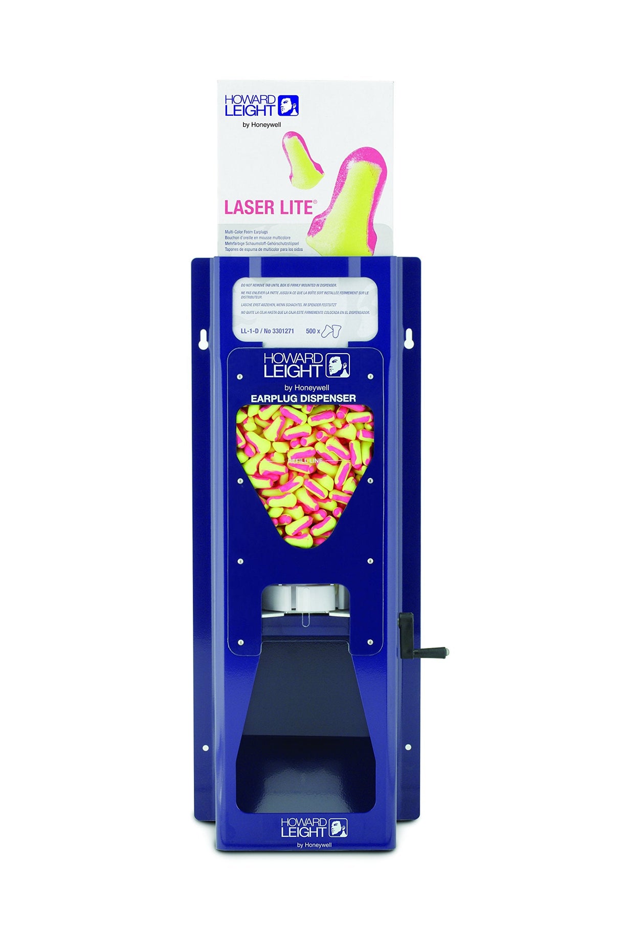 Howard Leight By Honeywell Earplug Dispenser Source 500 LS-500 Industrial Wall Mount Durable Aluminum