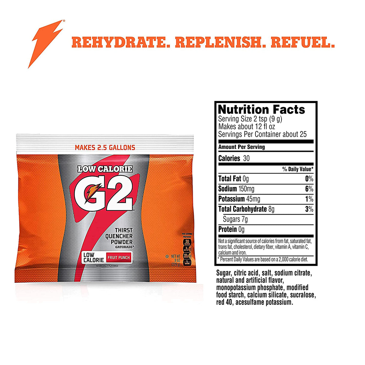 Gatorade Powder Riptide Rush 32 Pack Electrolyte Hydration For Athletes Performance Boost