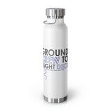 GroundComm X30 Copper Vacuum Insulated Bottle 22oz Keeps Hot 12 Hours Cold 48 Hours For Outdoors The Crew Hangar