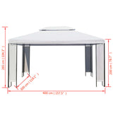 vidaXL Gazebo Outdoor Canopy Tent Patio Pavilion Sunshade Shelter Party Tent-0