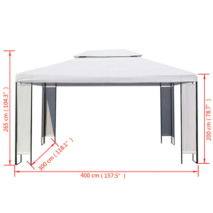 vidaXL Gazebo Outdoor Canopy Tent Patio Pavilion Sunshade Shelter Party Tent-0