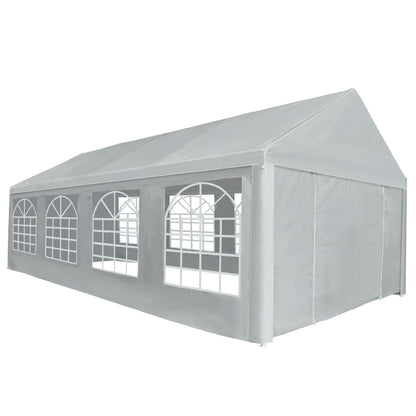 vidaXL Party Tent Outdoor Canopy Tent with Sidewalls Patio Gazebo Shelter Gray-1