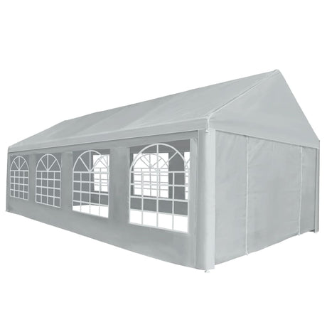 vidaXL Party Tent Outdoor Canopy Tent with Sidewalls Patio Gazebo Shelter Gray-1