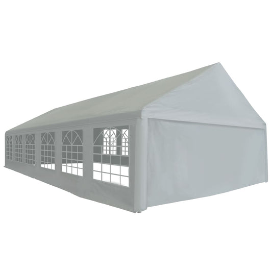 vidaXL Party Tent Outdoor Canopy Tent with Sidewalls Patio Gazebo Shelter Gray-0