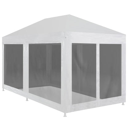 vidaXL Party Tent Outdoor Canopy Tent Gazebo Marquee with 4 Mesh Sidewalls-4