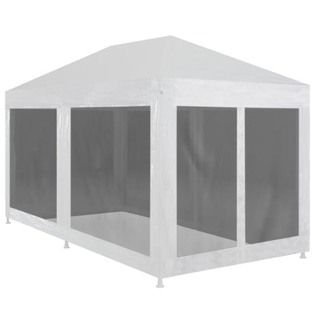 vidaXL Party Tent Outdoor Canopy Tent Gazebo Marquee with 4 Mesh Sidewalls-4