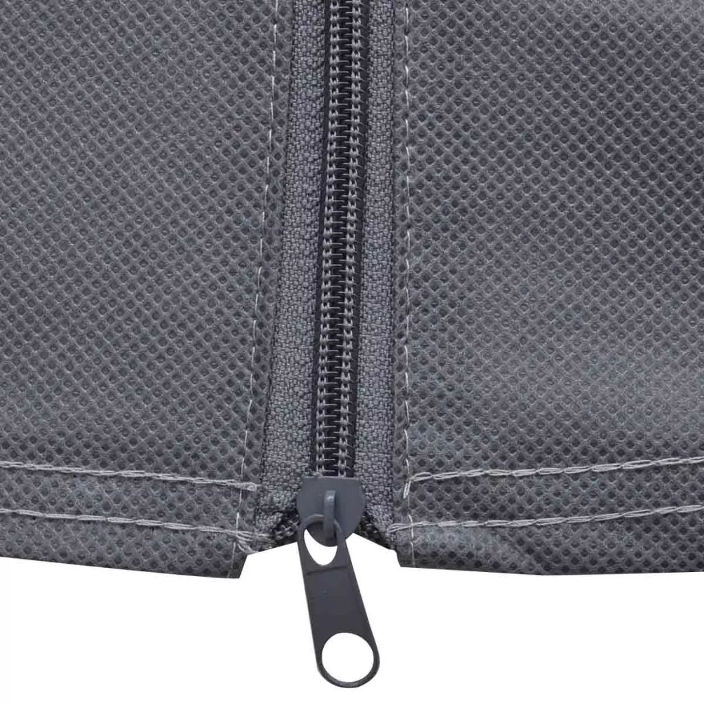 vidaXL RV Cover Caravan Top Cover Breathable Motorhome Protective Cover Gray