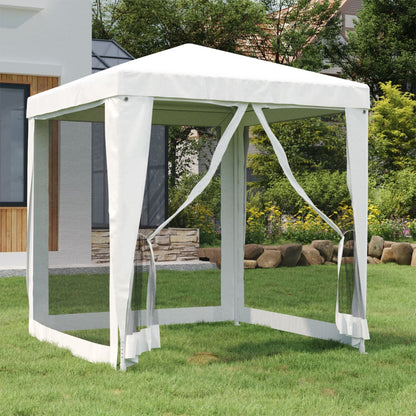 vidaXL Party Tent Outdoor Canopy Tent Gazebo Marquee with 4 Mesh Sidewalls-32