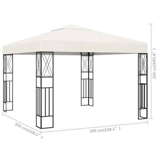 vidaXL Gazebo Outdoor Canopy Tent Patio Pavilion Wedding Party Tent Fabric-0