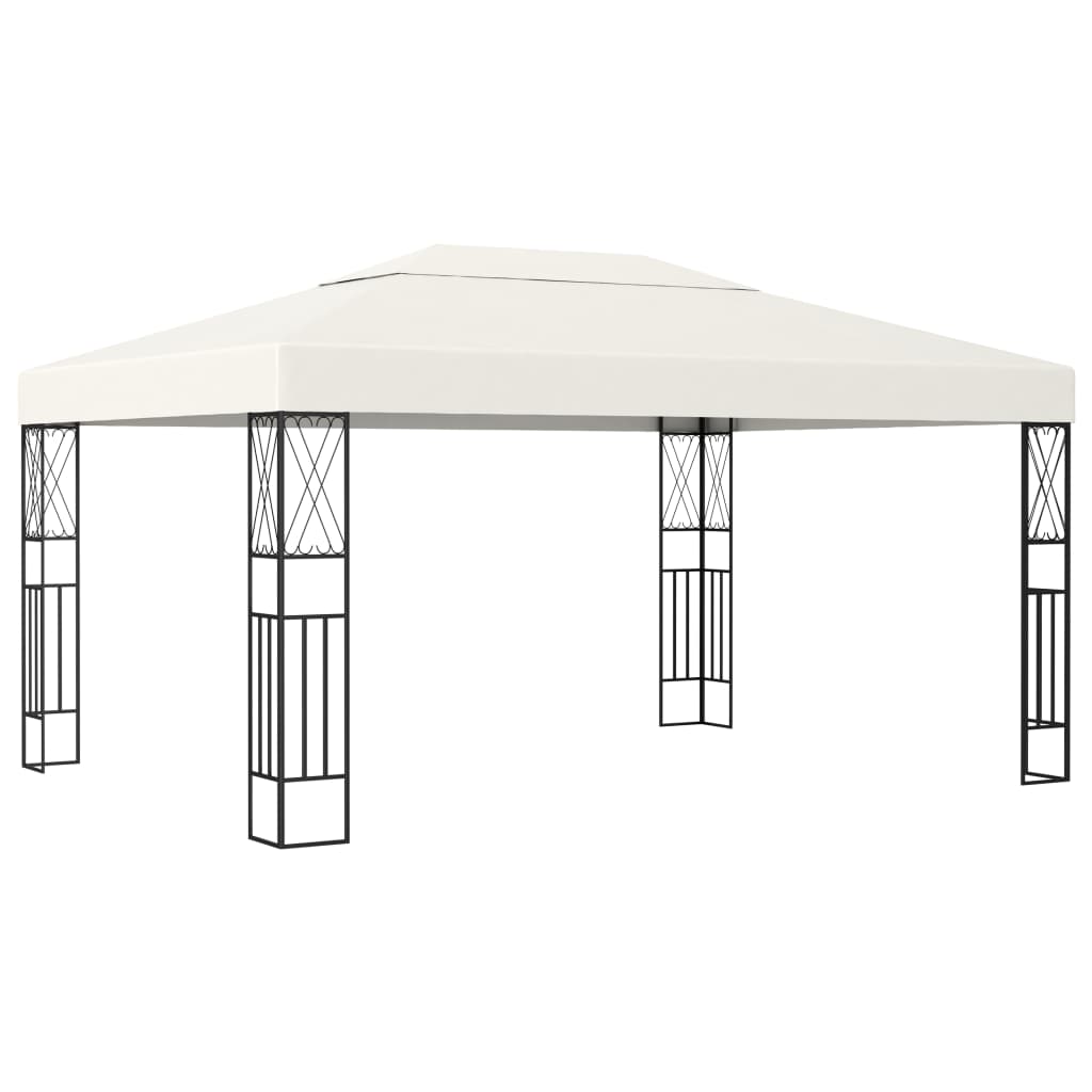 vidaXL Gazebo Outdoor Canopy Tent Patio Pavilion Wedding Party Tent Fabric-3