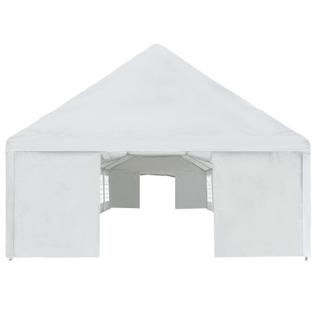 vidaXL Party Tent Outdoor Canopy Tent Patio Gazebo Marquee Beach Shelter White-3