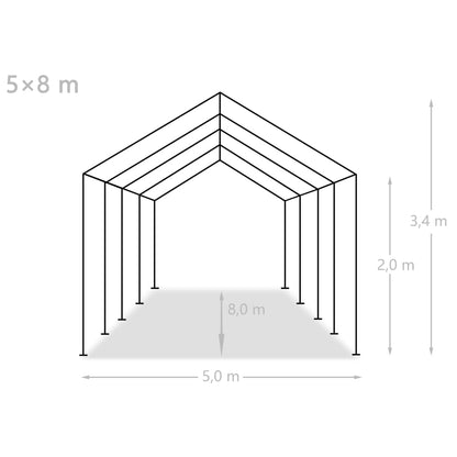 vidaXL Party Tent Outdoor Canopy Tent Patio Gazebo Marquee Beach Shelter White-0
