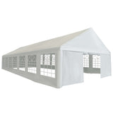 vidaXL Party Tent Outdoor Canopy Tent Patio Gazebo Marquee Beach Shelter White-1