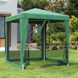 vidaXL Party Tent Outdoor Canopy Tent Gazebo Marquee with 4 Mesh Sidewalls-17