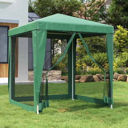 vidaXL Party Tent Outdoor Canopy Tent Gazebo Marquee with 4 Mesh Sidewalls-17