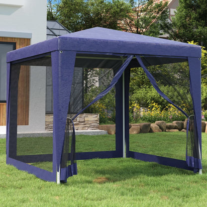 vidaXL Party Tent Outdoor Canopy Tent Gazebo Marquee with 4 Mesh Sidewalls-14
