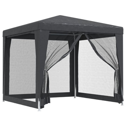 vidaXL Party Tent Outdoor Canopy Tent Gazebo Marquee with 4 Mesh Sidewalls-2