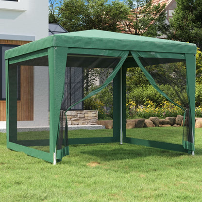 vidaXL Party Tent Outdoor Canopy Tent Gazebo Marquee with 4 Mesh Sidewalls-19