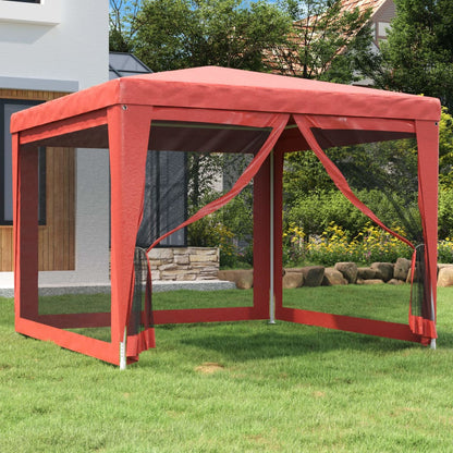 vidaXL Party Tent Outdoor Canopy Tent Gazebo Marquee with 4 Mesh Sidewalls-24