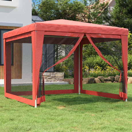 vidaXL Party Tent Outdoor Canopy Tent Gazebo Marquee with 4 Mesh Sidewalls-24