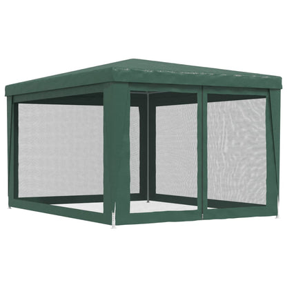 vidaXL Party Tent Outdoor Canopy Tent Gazebo Marquee with 4 Mesh Sidewalls-0