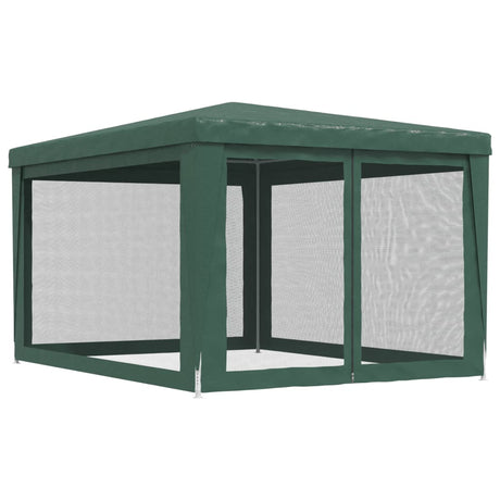 vidaXL Party Tent Outdoor Canopy Tent Gazebo Marquee with 4 Mesh Sidewalls-0