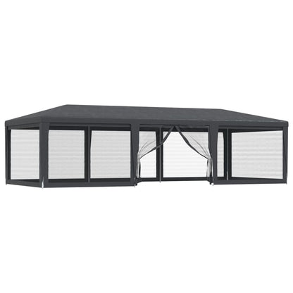 vidaXL Party Tent Outdoor Canopy Tent Gazebo Marquee with 4 Mesh Sidewalls-3