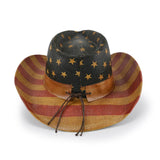 USA Flag Straw Hat-2