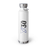 GroundComm X30 Copper Vacuum Insulated Bottle 22oz Keeps Hot 12 Hours Cold 48 Hours For Outdoors The Crew Hangar