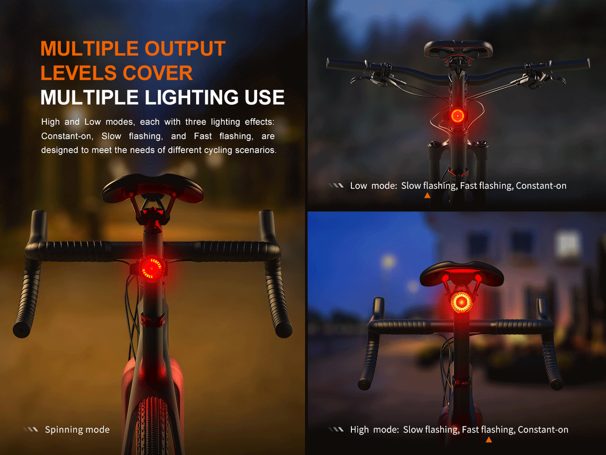 Fenix BC06R Smart Brake Bicycle Taillight Adventure Ready