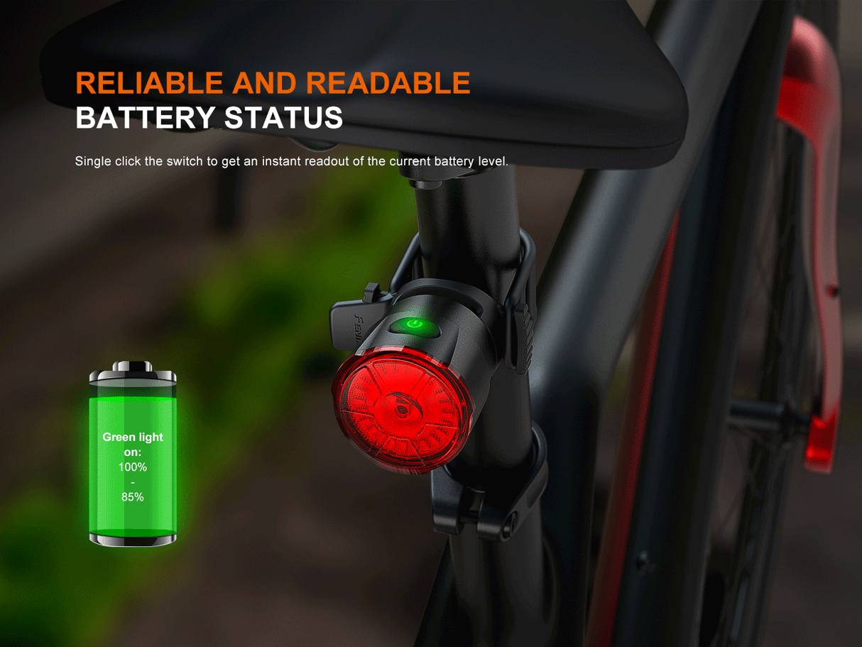 Fenix BC06R Smart Brake Bicycle Taillight Adventure Ready